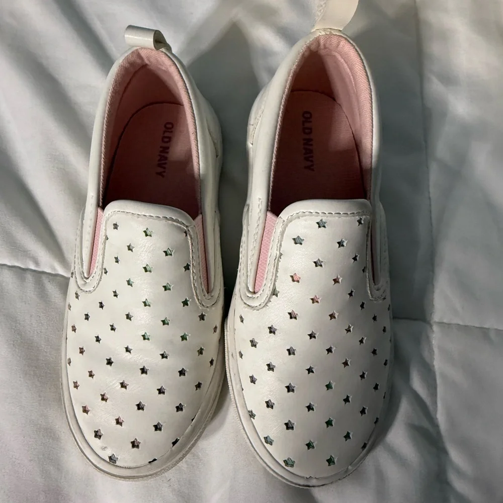 Old Navy Girls Slide on Shoes with stars